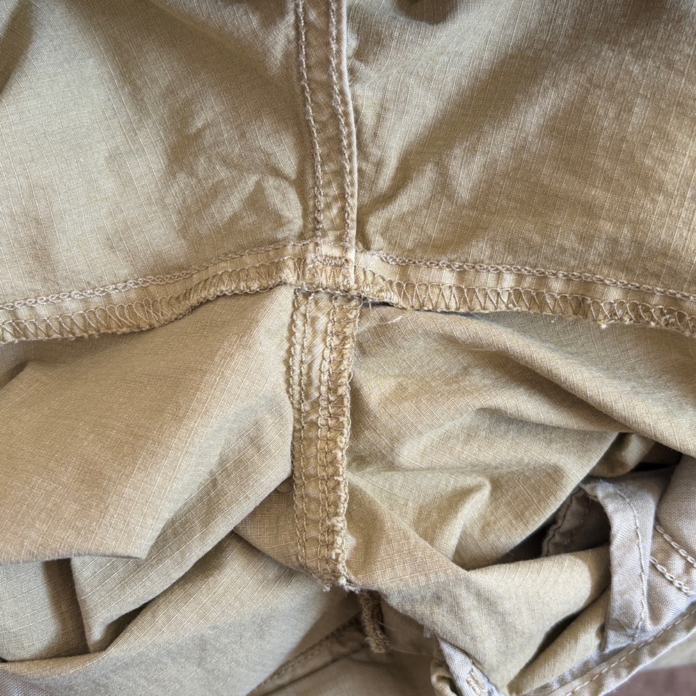 Pilcro‎ Kenna Mid Rise Heritage Barrel Pants Size 25P Anthropologie Wide Leg Tan - Picture 11 of 13